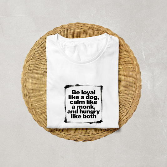 BE A LOYAL LIKE 🐶...CALM LIKE MONK (UNISEX)