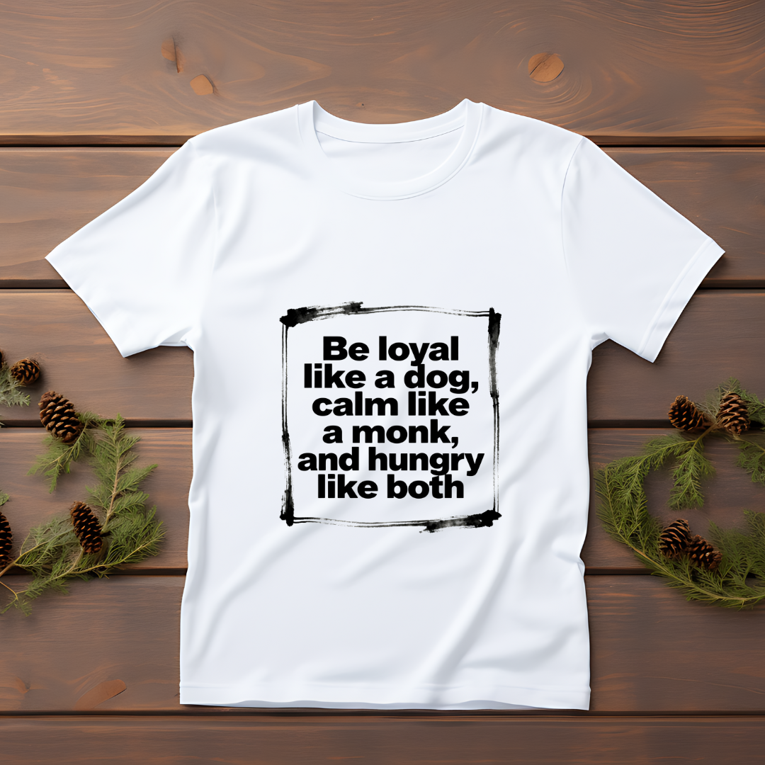 BE A LOYAL LIKE 🐶...CALM LIKE MONK (UNISEX)